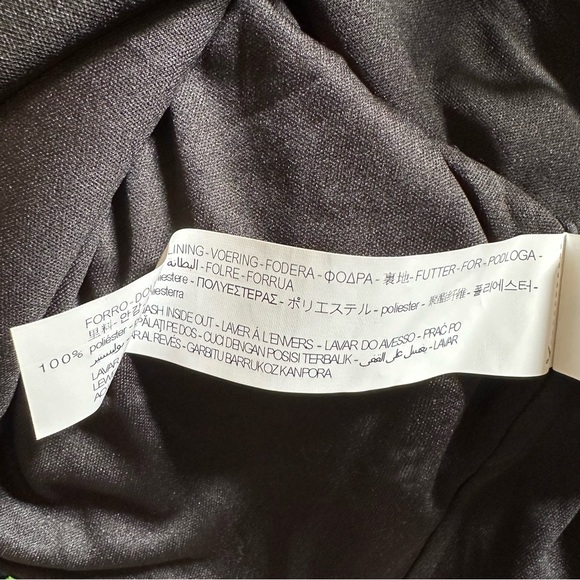 ZARA Sequined asymmetrical one shoulder crop top long sleeves size Medium NWT - Picture 11 of 15